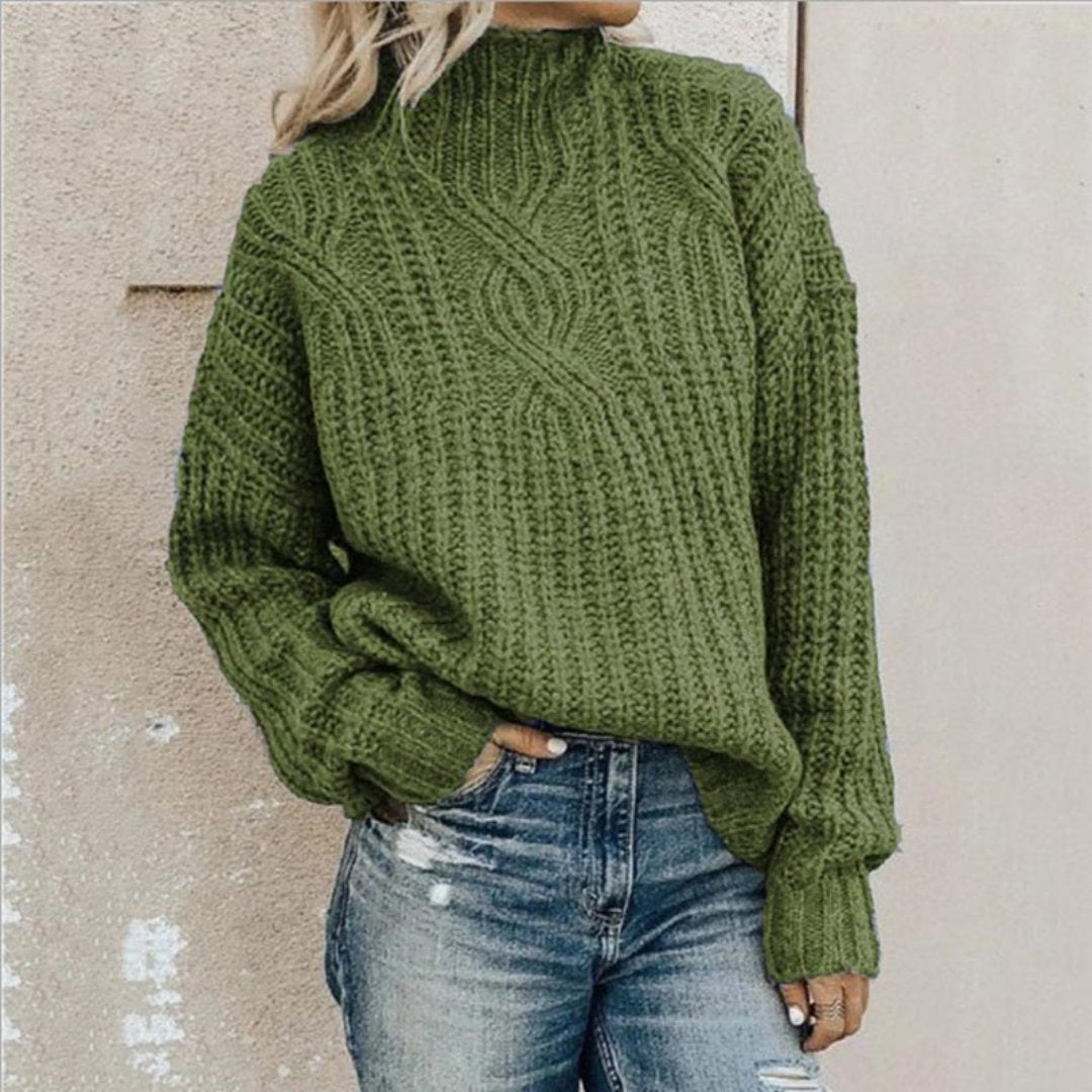 Maya | Women's Knitted Turtleneck Sweater | Cozy