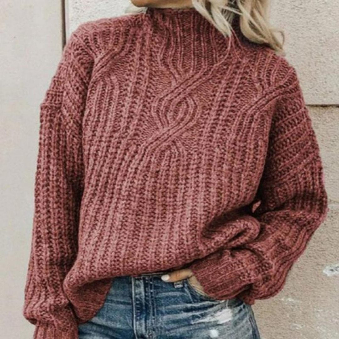 Maya | Women's Knitted Turtleneck Sweater | Cozy